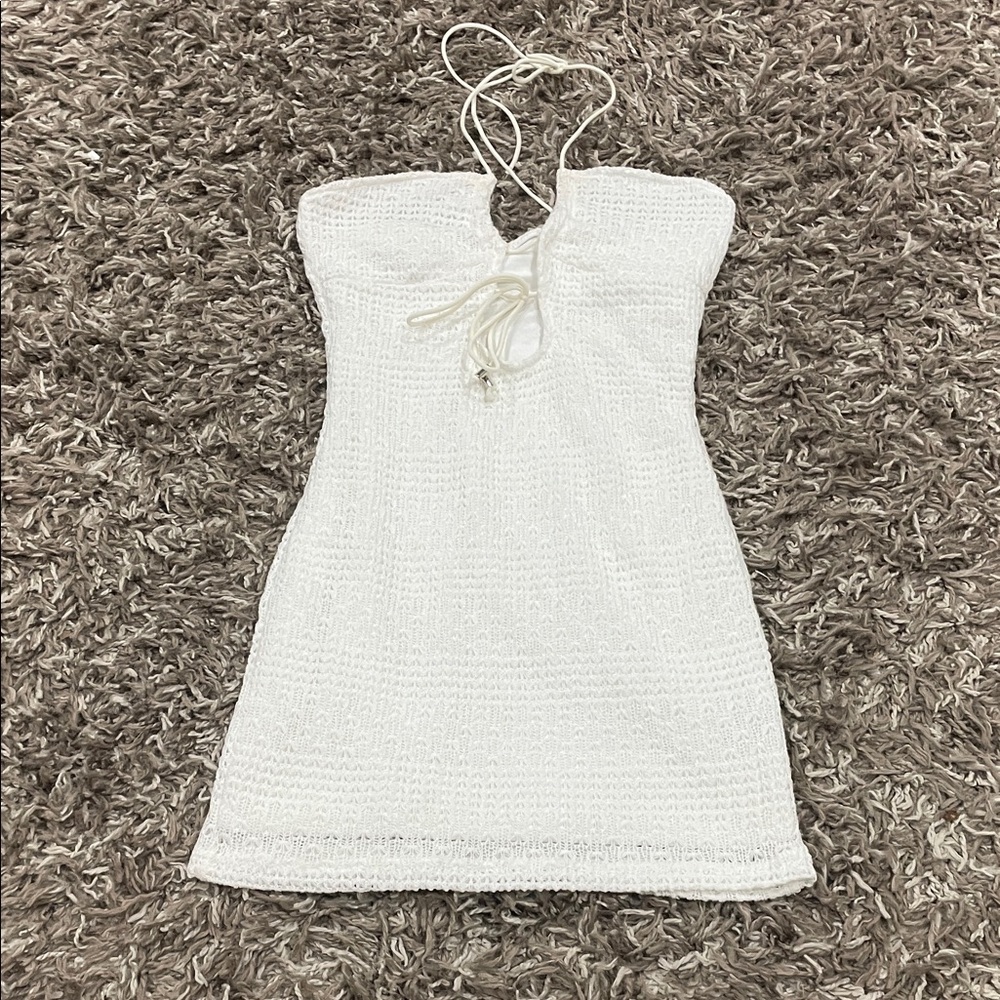 SHEIN Elegant White Halter Dress size XS